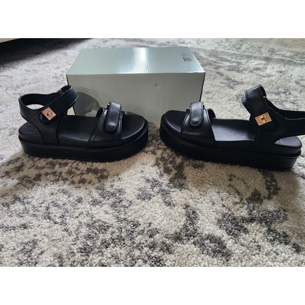 NEW Sonoma Women's LOREEN Comfort Strappy Slingback Sandals Black Size 9 - Picture 2 of 8